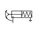 Angular gripper - single acting NO pneumatic symbol