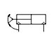 Angular gripper - double acting pneumatic symbol