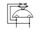 Rotary actuated gripper pneumatic symbol