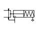 Paraller gripper - single acting NO pneumatic symbol